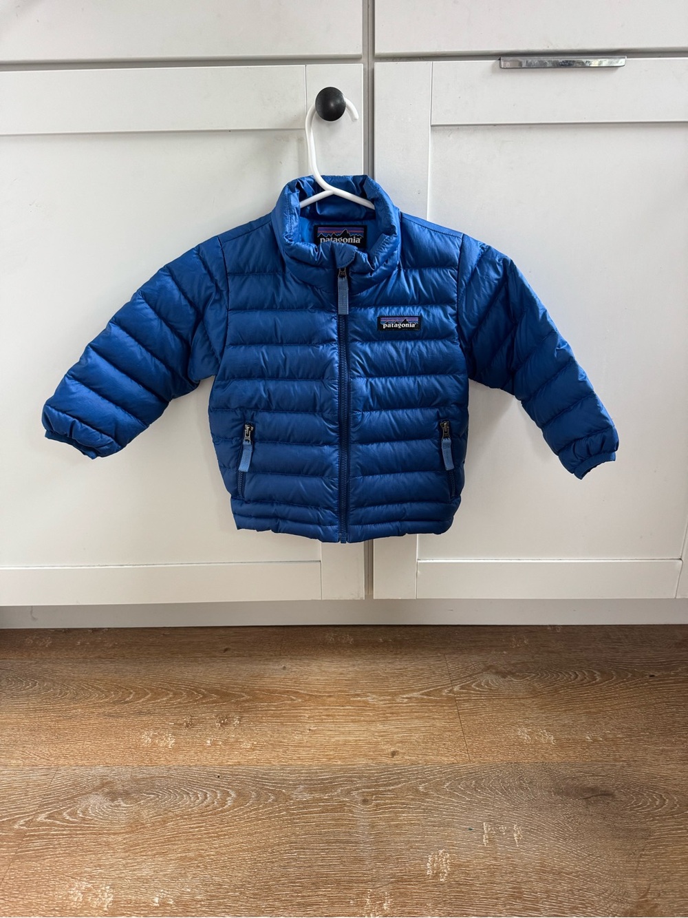 Patagonia Kids Down Jacket - Bright Blue Puffer 6-12 months